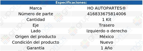 Kit Tuerca Y Seguro Rueda Tras Izq/der Ho Ford Focus 00 A 05 Foto 2