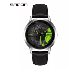 Reloj Pulsera Deportivo Impermeable Diseño Rin De Neumático