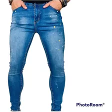 Pantalón De Hombre Con Bellos Detalles De Pintura Super Skin