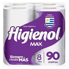 Higienol Max 90 Metros X 8 Rollos