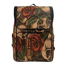 Morral Para Portátil - Naanle Stylish Vintage Rose Skulls Pa