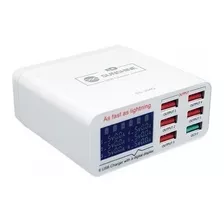 Cargador Usb Carga Rápida Ss304q (6 Puertos)