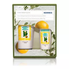 Korres Kit Greek Olive Hidrat. Corpo 200ml E Hidrat. Mãos