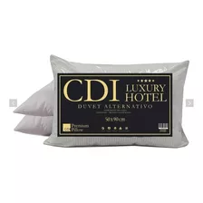 Pack X2 Almohada Cdi Hotel Luxury Duvet 50x70 Premium Suave Color Blanco