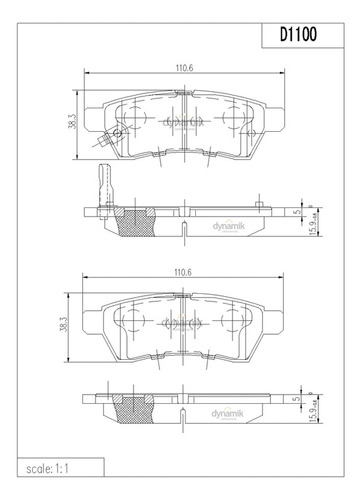 Balatas Traseras Para Renault Koleos 2009-2015 Foto 2