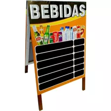 Cavalete Calçada Lousa Placa De Bebidas, Bar Loja Ref 370acv