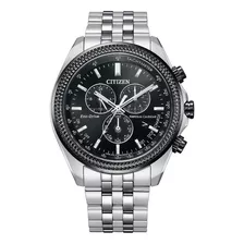 Reloj Citizen Eco Drive Cronografo Negro Caja De Acero Inoxi