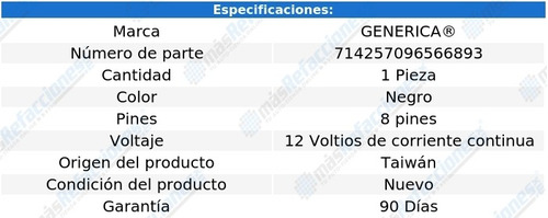 Interruptor Maestro Control Espejo Negro Ford Windstar 99-03 Foto 2