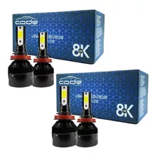 Kit 4 Lampada Ultra Led Farol Alto Baixo E Milha 8000k