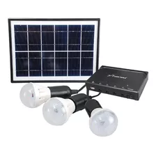 Sistema Iluminacion Panel Solar 6w 5mts Lion Tools