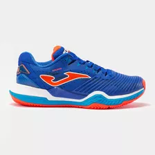 Tênis Joma Point Clay - Azul Com Coral