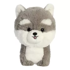 Pelúcia Cachorro Husky 17cms Série Teddy Pets Da Aurora