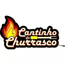 Luminoso Churrasco Letreiro Cantinho Do Churrasco Led Pub