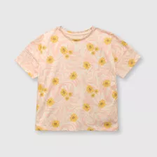 Polera De Niñas Flores Rose (2 A 12 Años)