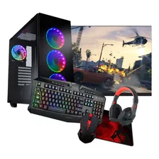 Pc Torre Computadora Gamer Amd - 16gb Ram + Combo + Monitor