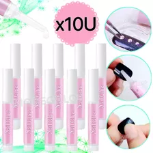 Pegamento X10 Nail Glue P/uñas Postizas Tips Gotero Strass