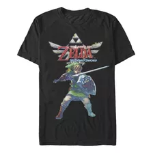 Nintendo Camiseta Para Hombre Legend Of Zelda The Skyward Sw