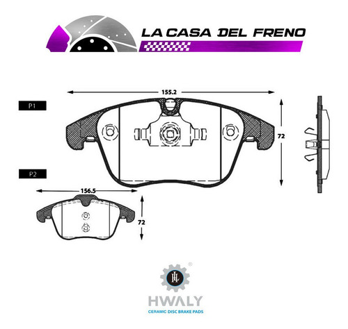 Pastilla De Freno Delantera Ford Mondeo 1.6 2007-2014 Foto 3