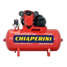 Compressor De Ar Elétrico Chiaperini Profissional Red 10/110 Red Trifásica 110l 2hp 220v/380v Vermelho