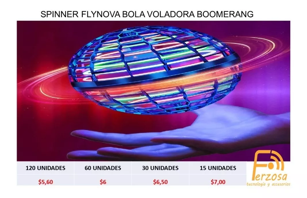 Spinner Flynova Boomerang X Mayor Desde $5,60 