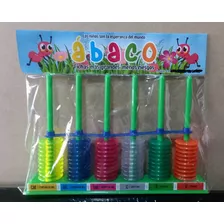 Ábaco Vertical Plástico X60 Aros, Juego Matemático Niños