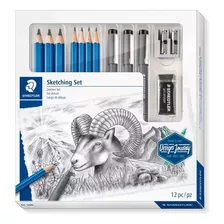 Set Dibujo Bocetos Staedtler X 12 Piezas