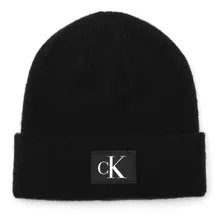 Calvin Klein Gorro Tejido Con Puños Y Parche Ck Hombre,