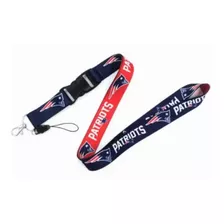 Cordon Porta Llaves Lanyard New England Patriotas Nfl 