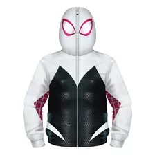 Gwen Stacy Spider-man Sudadera Con Cremallera Chamarra Niña