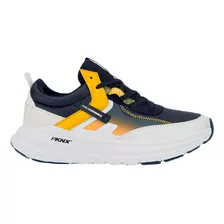 Tenis Casual Choclo Prokennex J032 Negro Y Amarillo Hombre