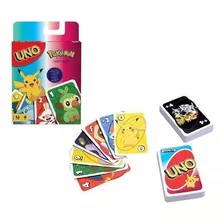 Uno Cartas Pokemon Pikachu Mattel Juego