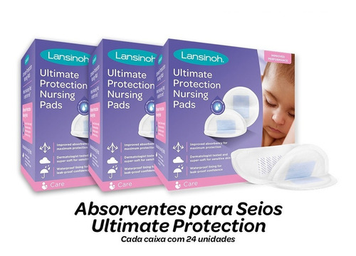 Abs. P/ Seios Ultimate Protection Lansinoh - Leve 3 Pague 2