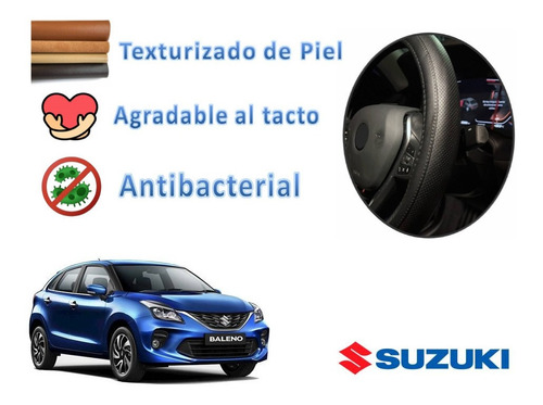 Funda Cubre Volante Piel Suzuki Baleno 2020 2021 2022 2023 Foto 2