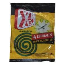 X-5 Espirales Mata Mosquitos Caja 36 Sobres X 4 Espirales