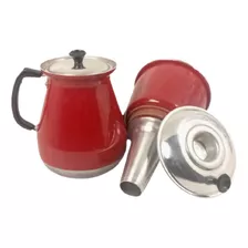 Cafeteira Alumínio Extra Forte Econômica Manual Vermelho