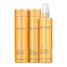 Cadiveu Kit Nutri Glow Sh 250ml + Cond 250ml + Booster 200ml