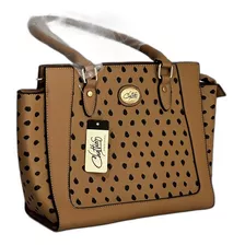 Bolsa Chatties Mini Tote Camel Con Lunares