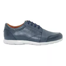 Liquidación Zapatilla Hombre Cuero Azul Floater Base Eva1 C