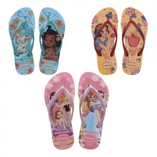 Chinelo Havaianas Infantil Slim Princesas Disney Original Nf