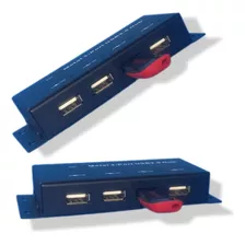 Hub Usb 2.0 Metal 4 Puertos + Usb Led