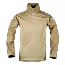 Playera Deportiva De Manga Larga De Camuflaje Táctico