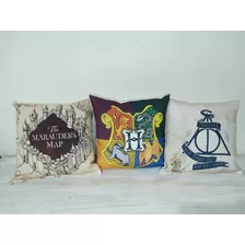 5 Almohadones Personalizados 30x30 Harry Potter