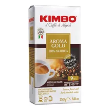 Cafe Kimbo Gold Italiano 100% Arabica 250gr Molido