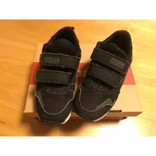 Zapatilla Niño Niña Atomik Velcro Talle 26 Color Negra