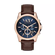 Armani Exchange Men's Ax2508 Brown Leather Watch
