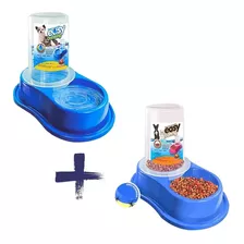 Kit Comedouro E Bebedouro Gatos Cães Anti-formiga Automático