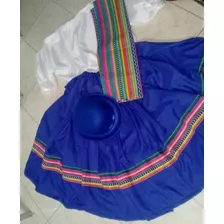 Pollera -poncho -blusa Y Sombrero Coya Adulto 