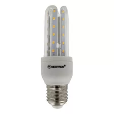 Lâmpada Led Compacta 7w Bivolt 3u E27 Luz Branca Fria 6500k