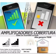 Kit Antena Repetidor Señal Celular 75db 3g Rural Urbana Gain