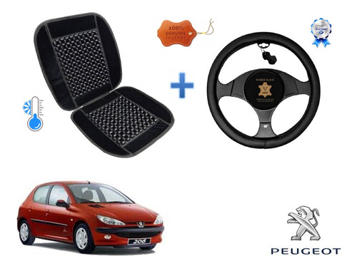 Funda Cubre Volante Cafe Con Negro Peugeot 206